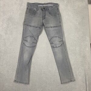 G-Star 96 Raw Relaxed-Fit Straight Leg Grey Jeans for Men, 32 X 31